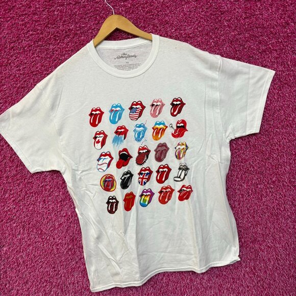 The Rolling Stones All the World Tour Hot Lips Rock Tee 1X - Picture 3 of 5